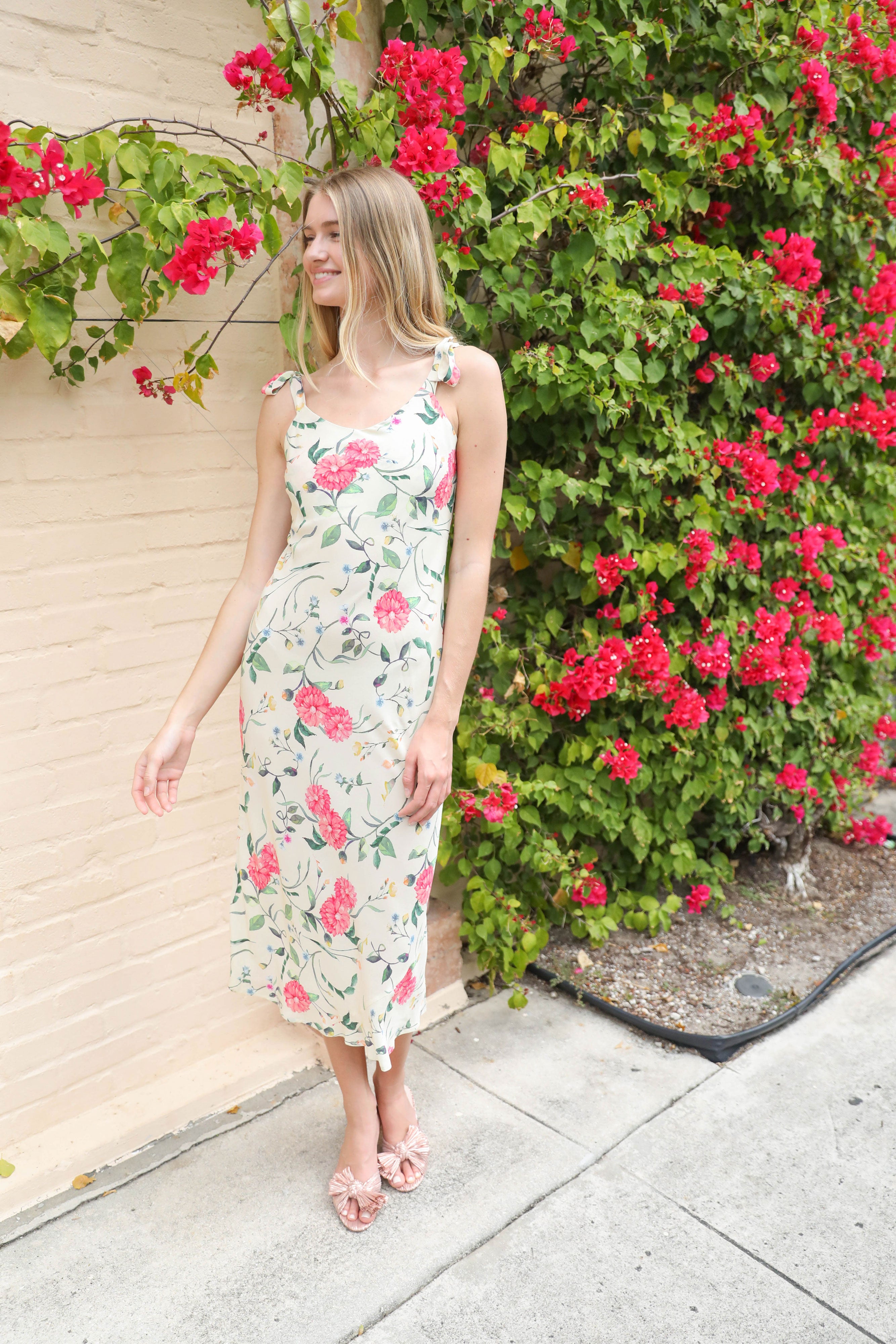 Floral Silk Dress Banniere Floral Silk Dress Banniere